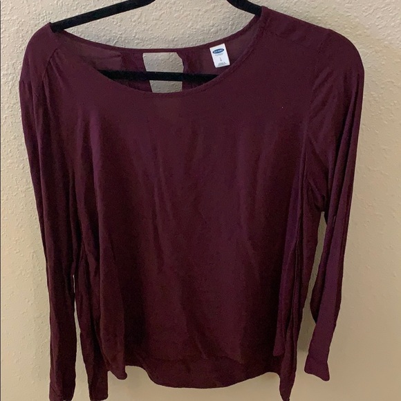 maroon/burgundy long sleeve blouse! - Picture 1 of 2